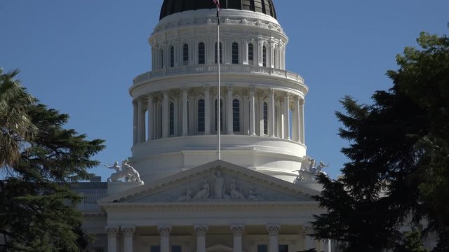 Sacramento State Capitol Building, California, USA, zoom out