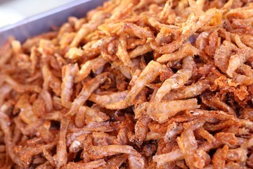 Fried fish at street food