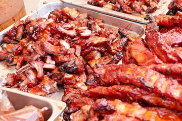 pork roast on street food