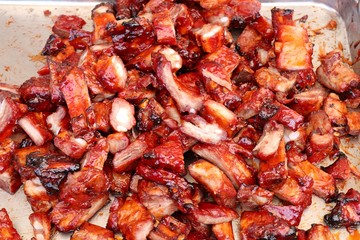 pork roast on street food