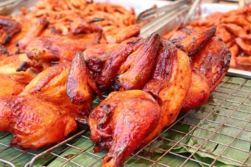 grilled chicken at street food