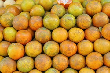Orange fruit at street food