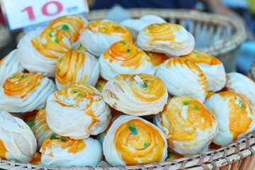 Moon cake at street food