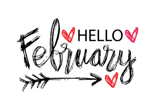 Hello February Hand Lettering