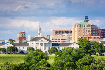 Richmond, Virginia, USA downtown cityscape and historic architecture.