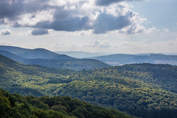 Sandstone rock formation Hohenstein in Germany