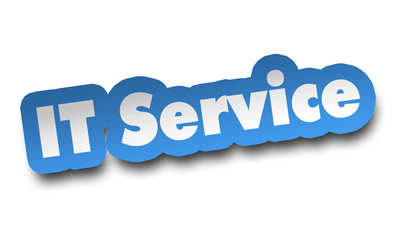 it service concept 3d illustration isolated