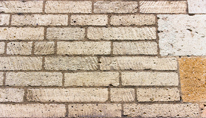 old, vintage brick wall, free space, stone wall.