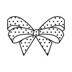 cute bowntie isolated icon