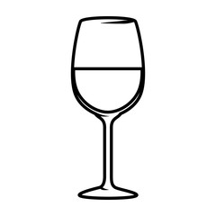 wine cup isolated icon