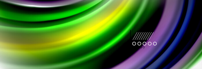 Smooth liquid blur wave background, color flow concept, illustration