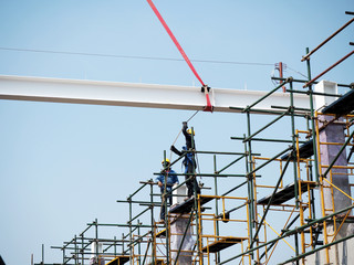 Man Working on the Working at height