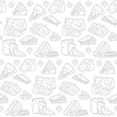 cheese seamless pattern