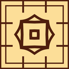 Vector modern geometric tile pattern. Abstract art deco geometrical vintage background