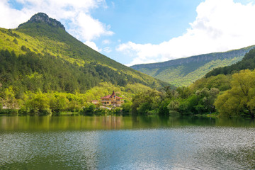 Fototapeta premium lake in the mountains