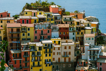 Cinque Terre bunte Häuser am Meer