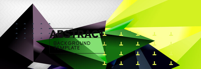 Triangles background techno template