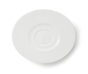 white plate isolated on white background