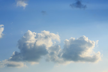 cloud and clear blue sky background