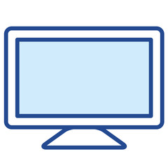 Bildschirm, Fernseher, Screen Vector Icon Illustration