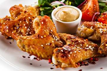 Roast chicken wings