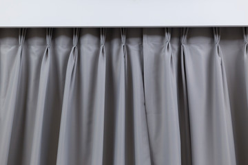 modern grey curtain interior decoration in bedroom