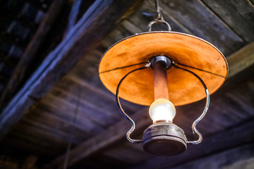 old petroleum lamp
