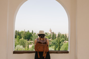 Girl Contemplating Alhambra