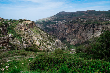 spring natural skyline in South Lebanon