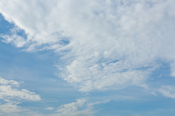 white cloud on blue sky