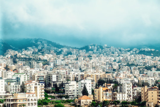 Panorama view of Ancient Byblos ruin at Jubayl, Lebanon