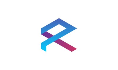Letter R abstract logo