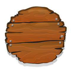 Wooden sign vector illustration