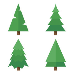 Fototapeta premium tree vector set images