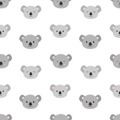 Koala Seamless Vector Pattern.Vector background