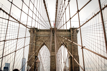 New york City, USA - Oct 23, 2015: Brooklyn Bridge - New York, USA