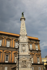 Obraz premium San Domenico Obelisk in Naples, Italy
