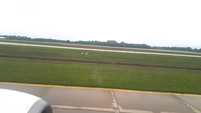 View from airplane window