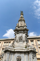 Fototapeta na wymiar Spire of the Immaculate Virgin in Naples, Italy
