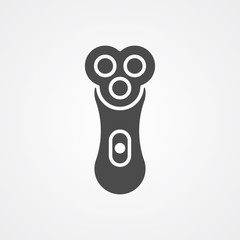 Electric razor vector icon sign symbol