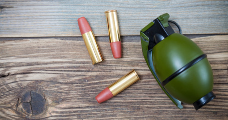 ammunition. cartridges and grenade