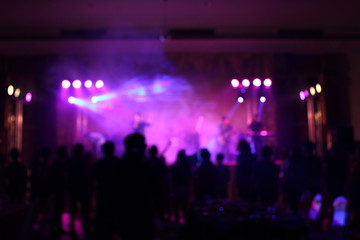Obraz na płótnie Canvas The party has blurred people.
