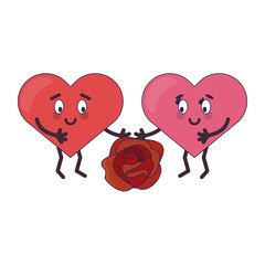 cute hearts in love cartoons