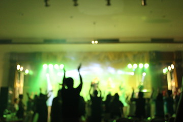Fototapeta premium The party has blurred people.