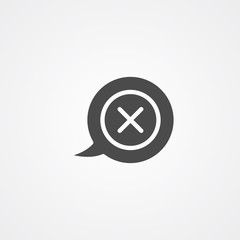 Speech bubble vector icon sign symbol