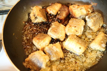 fried fish in a pan