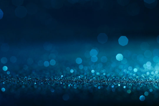 blue and white glitter abstract bokeh background Christmas	