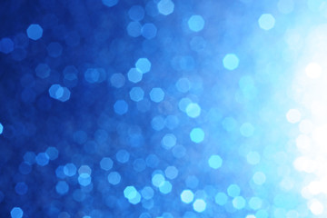 blue and white glitter abstract bokeh background Christmas	