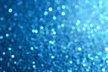 blue and white glitter abstract bokeh background Christmas	