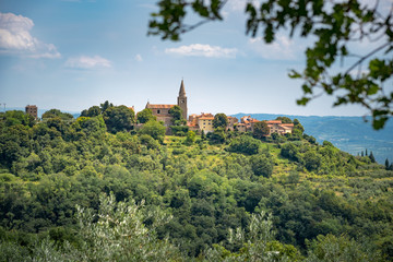 Fototapeta na wymiar Dorf Groznjan im Hinterland von Istrien